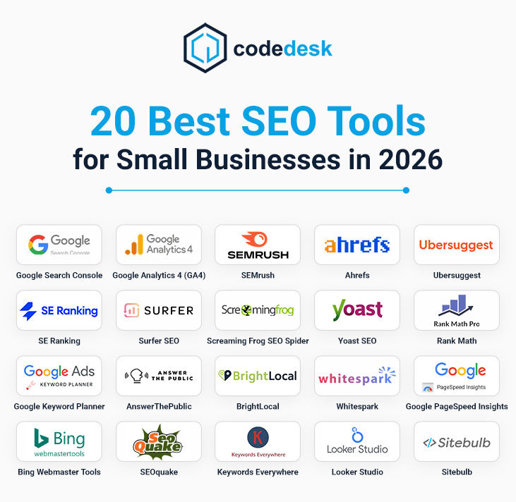 20 SEO Tools Helping Small Businesses Grow - Code Desk